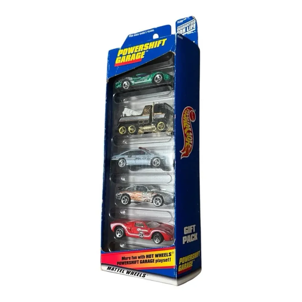 Hot Wheels 2000 Powershift Garage 5 Car Gift Pack #25368